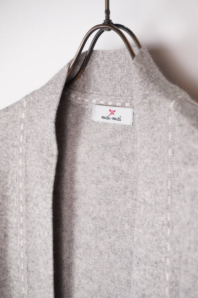 【mei-mei】25シルクカシミヤトップラインカーディガン