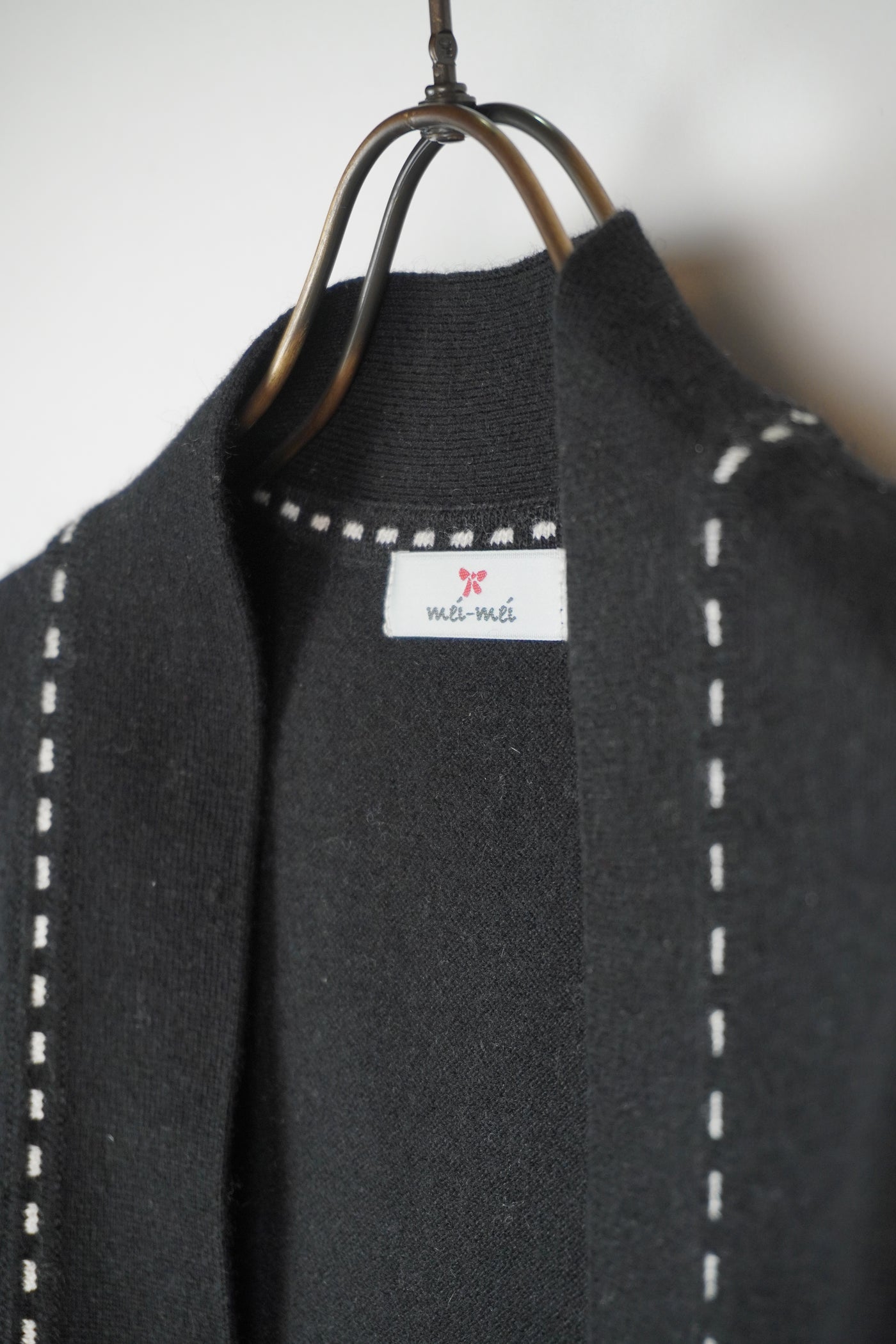 【mei-mei】25シルクカシミヤトップラインカーディガン