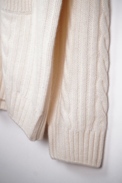 【GRABRE】25最高級カシミヤ100％ショールカラーカーディガン