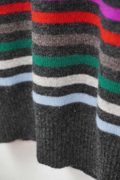 【GRABRE】25最高級カシミヤアレンジBDクルーネックセーター