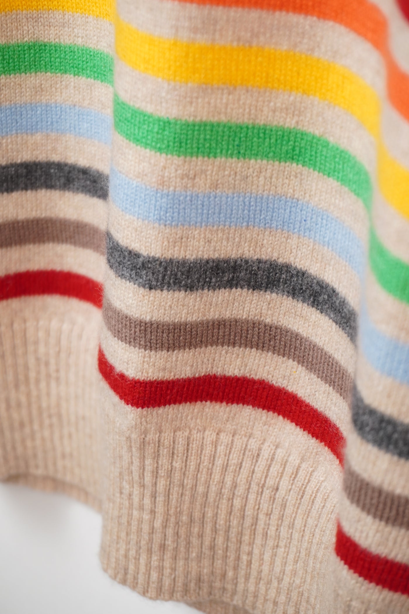 【GRABRE】25最高級カシミヤアレンジBDクルーネックセーター