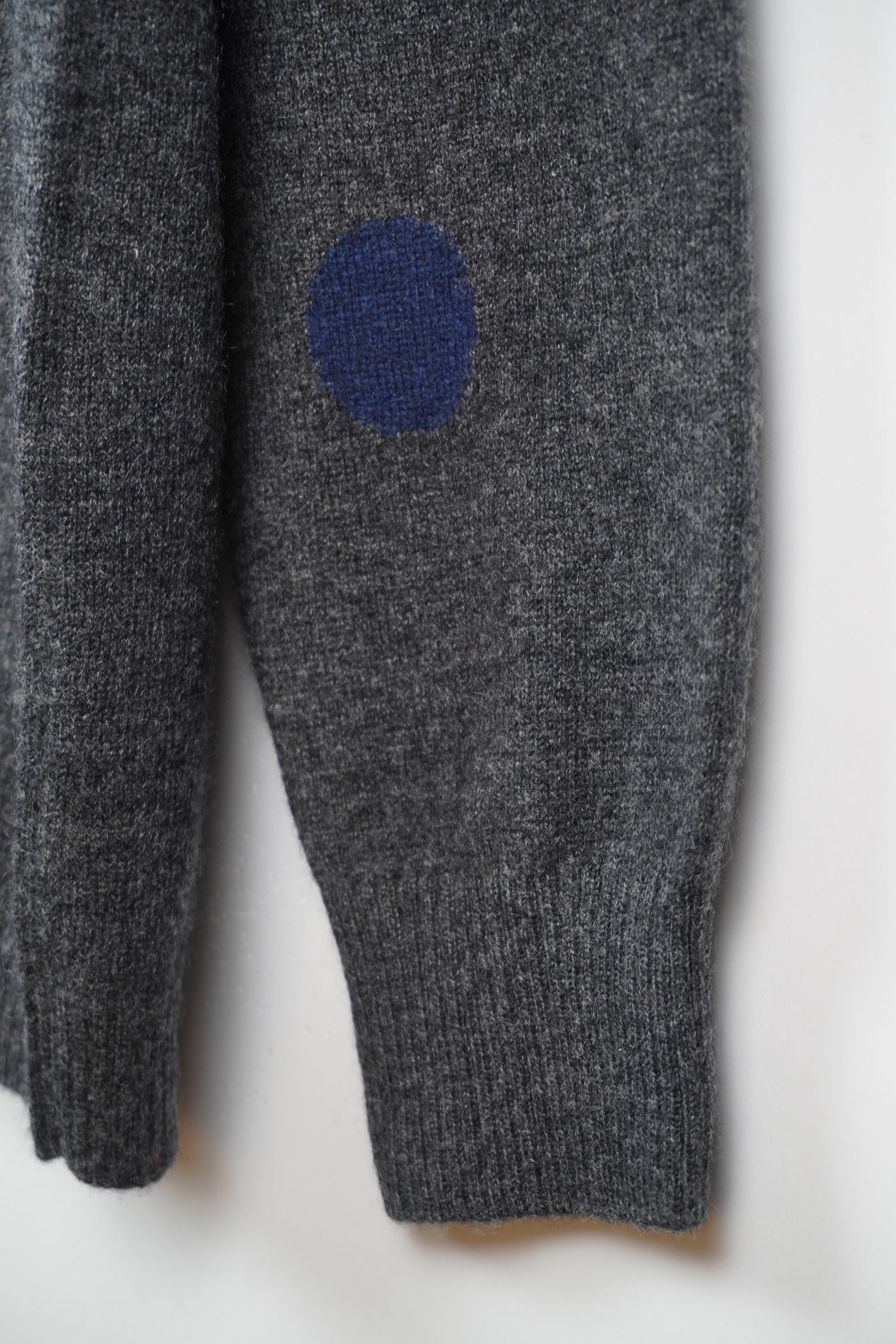 【GRABRE】25最高級カシミヤ100％ドットジャガードカーディガン