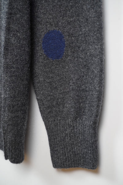 【GRABRE】25最高級カシミヤ100％ドットジャガードカーディガン