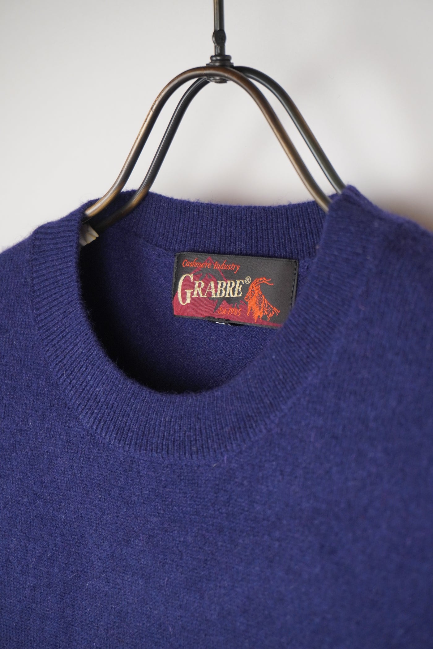 【GRABRE】25最高級カシミヤ100％CARインターシャセーター