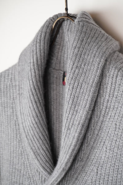 【GRABRE】25最高級カシミヤ100％モダンカーディガン②