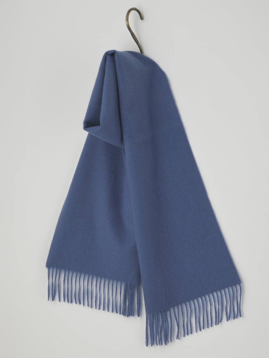 ♦︎ ffvbn8美品バーバ　水色　マフラー　カシミヤ100 ユニセックス ♦︎ ffvbn8美品バーバ 水色 マフラー カシミヤ100 ユニセックス