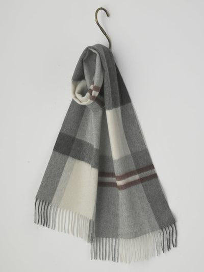 【filpucci】カシミヤ100％MIXチェックマフラー⑫