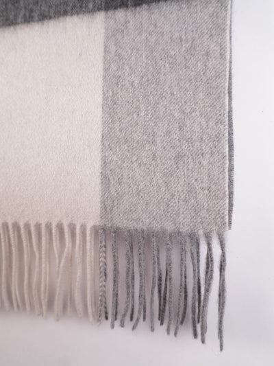 【filpucci】カシミヤ100％MIXチェックマフラー⑫