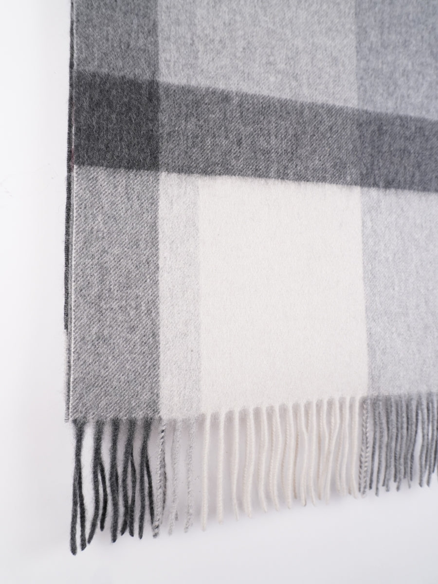 【filpucci】カシミヤ100％MIXチェックマフラー⑫