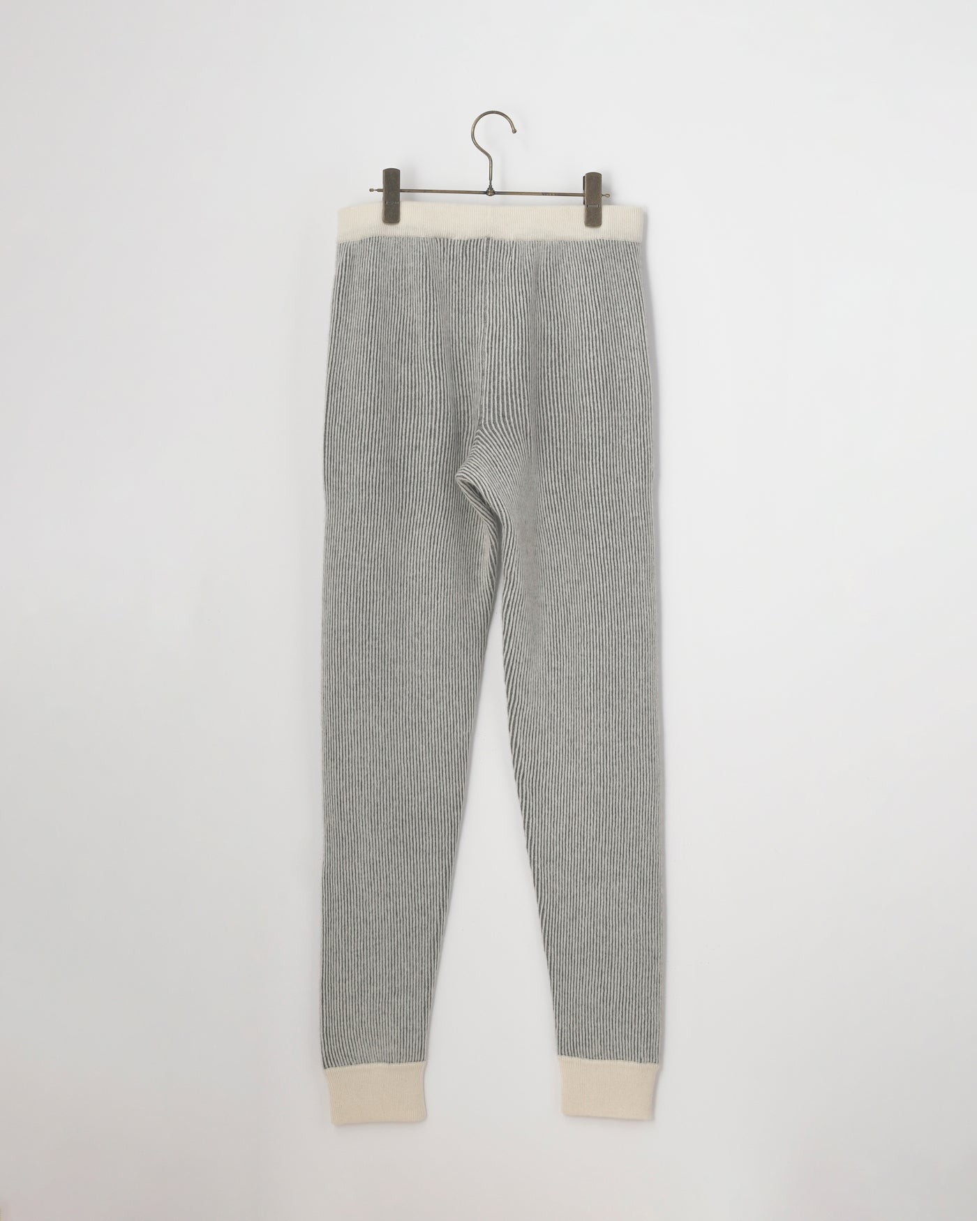 【GRABRE】25最高級カシミヤ100％2重双編みカジュアルパンツ