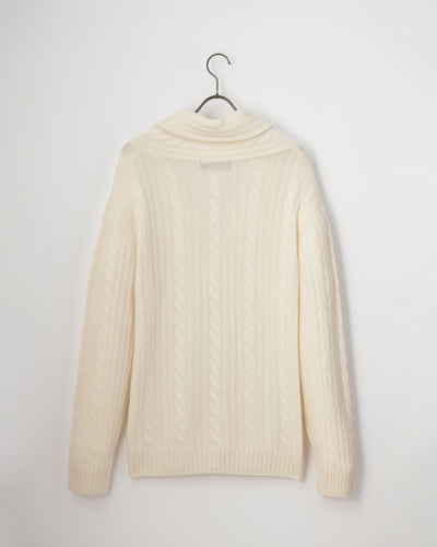 【GRABRE】25最高級カシミヤ100％ショールカラーカーディガン