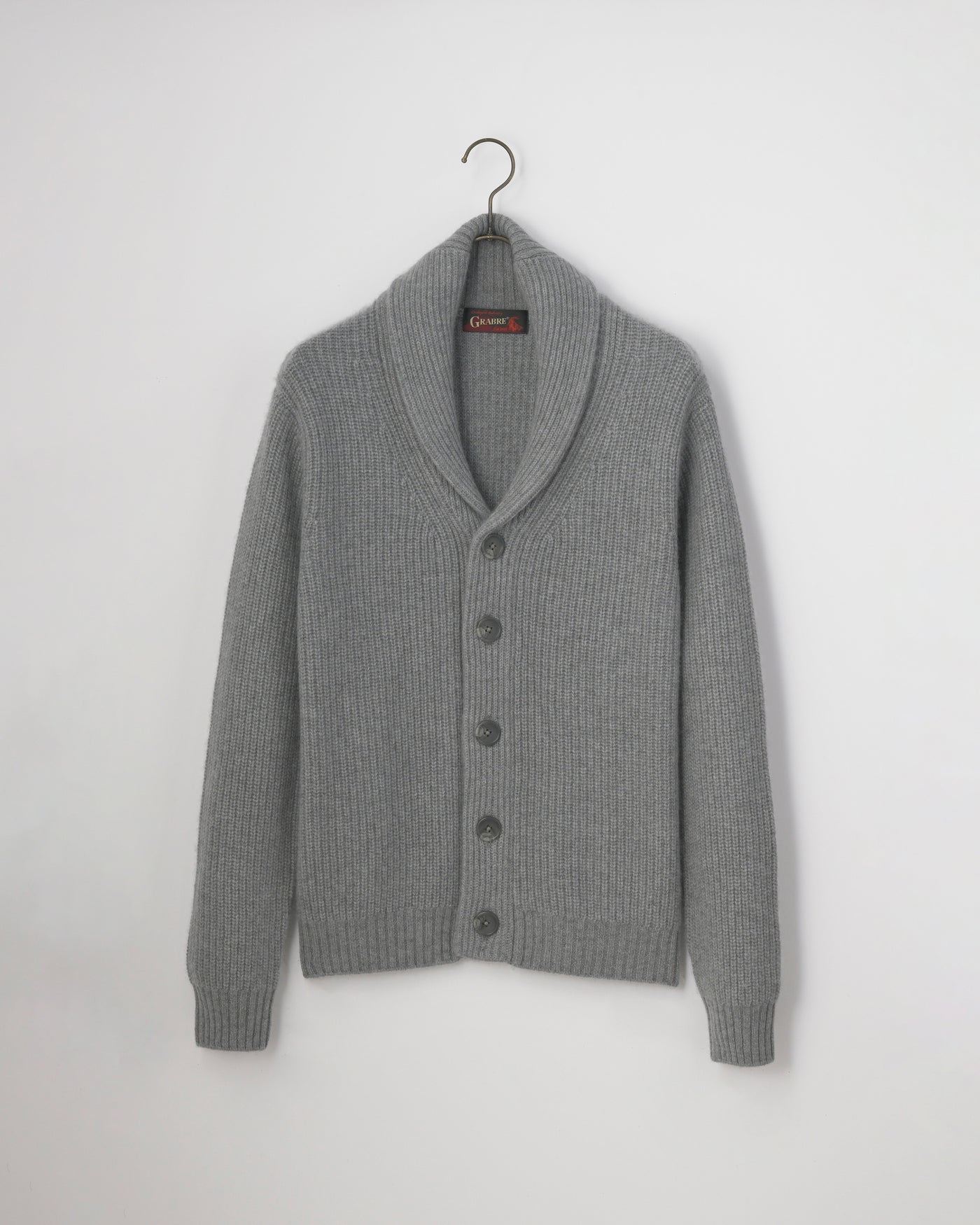 【GRABRE】25最高級カシミヤ100％モダンカーディガン②