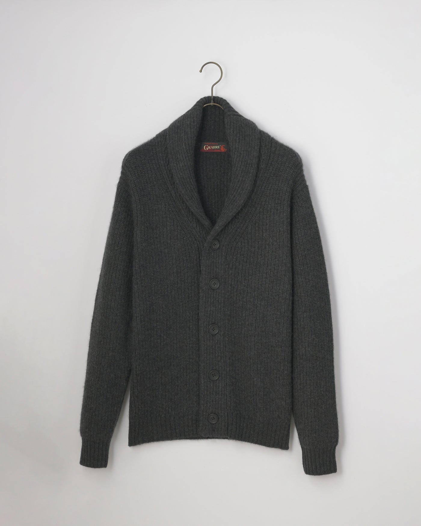 【GRABRE】25最高級カシミヤ100％モダンカーディガン②