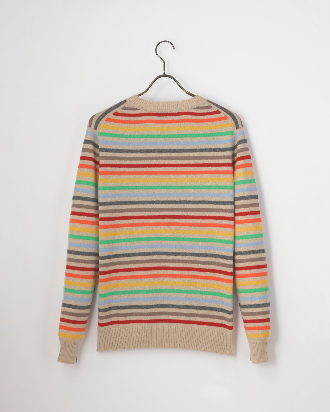 【GRABRE】25最高級カシミヤアレンジBDクルーネックセーター