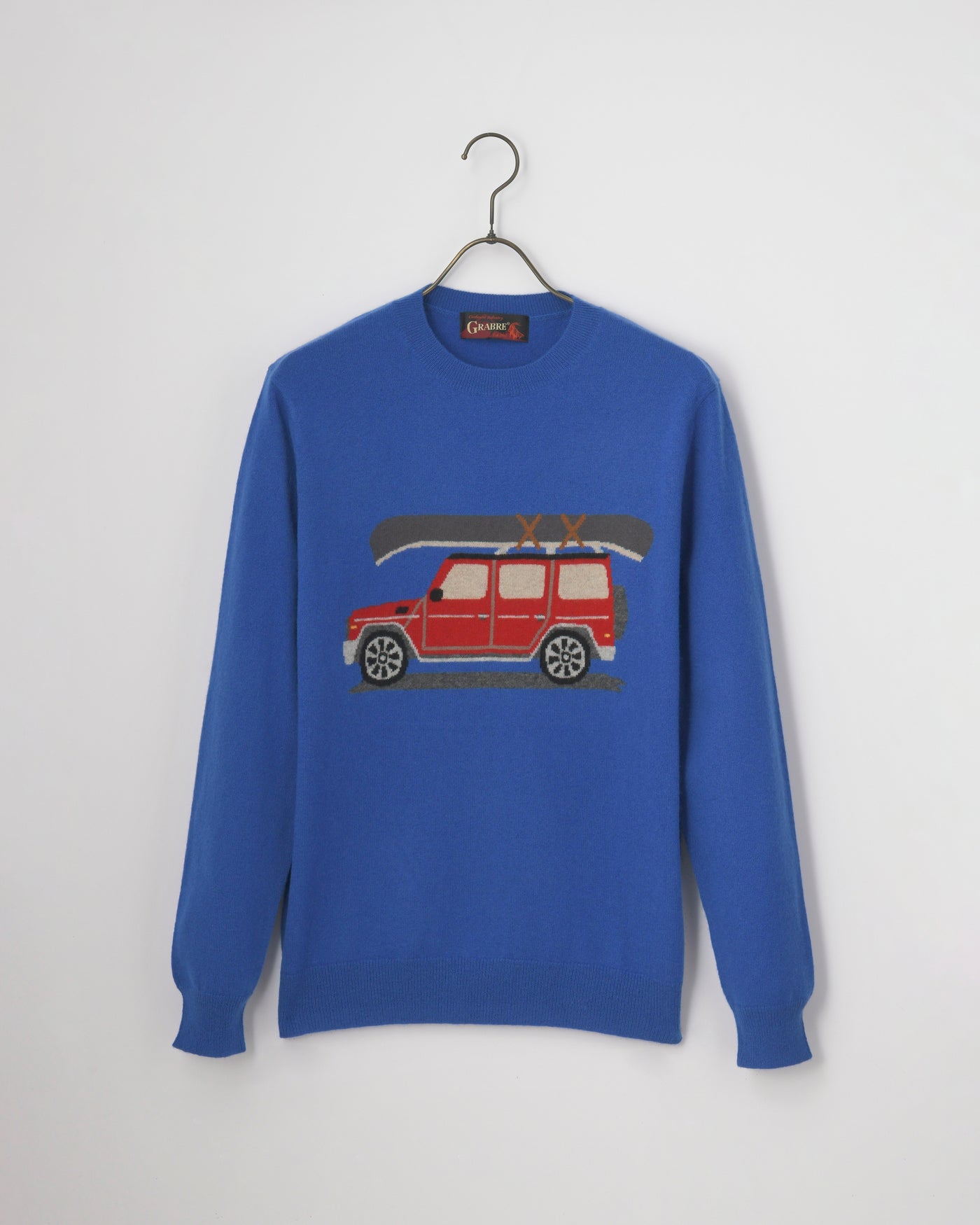 【GRABRE】25最高級カシミヤ100％CARインターシャセーター