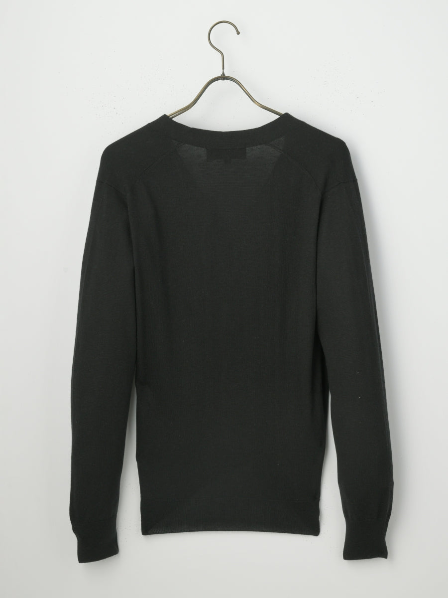 エルメス カーディガン 占星術 カシミヤシルク 黒 カーディガン GRABRE