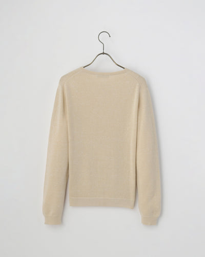 【mei-mei】25シルクカシミヤALLラメカーディガン②