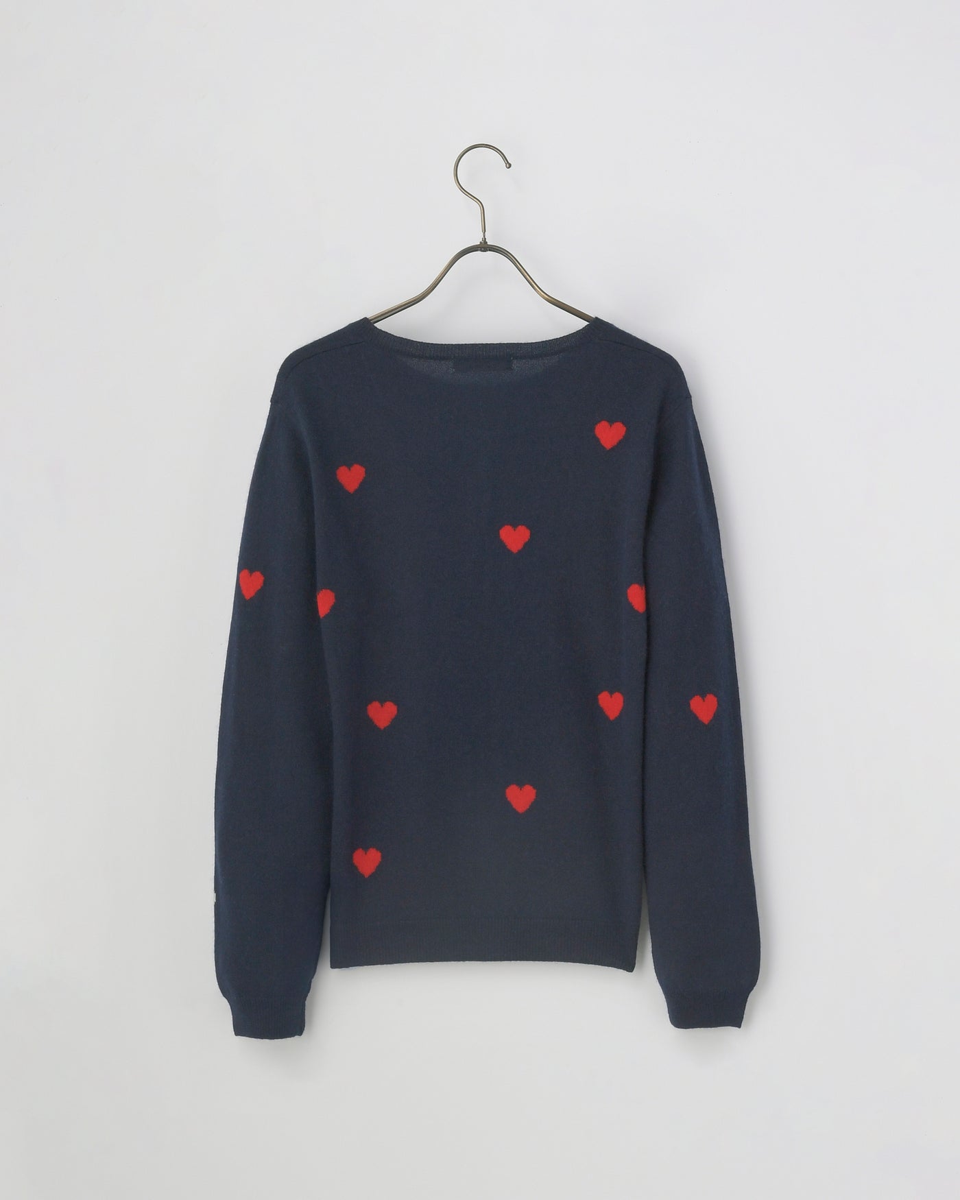 【mei-mei】25シルクカシミヤハートフルカーディガン