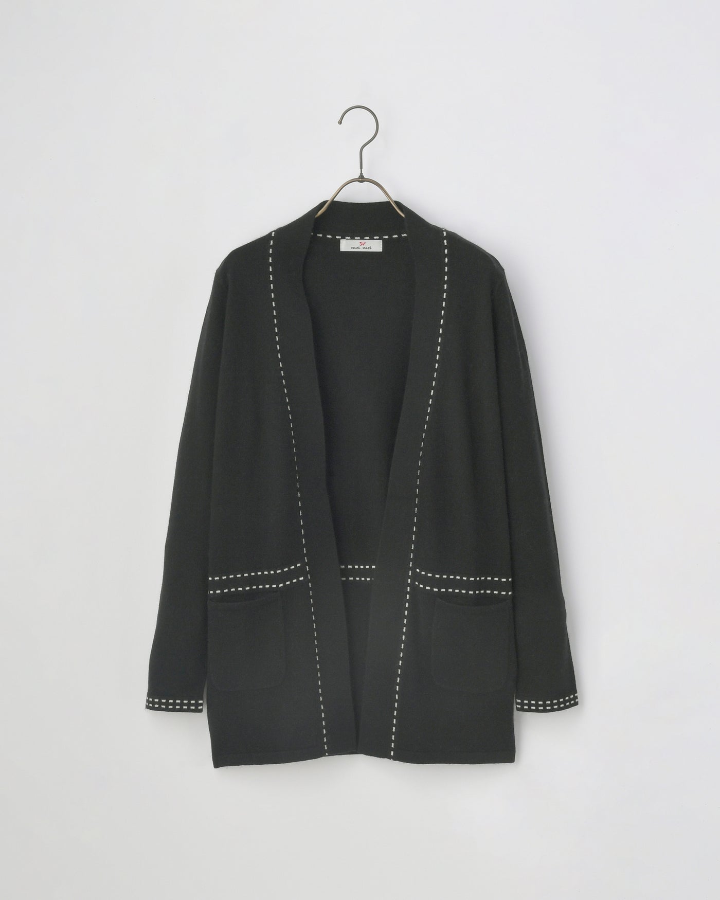 【mei-mei】25シルクカシミヤトップラインカーディガン