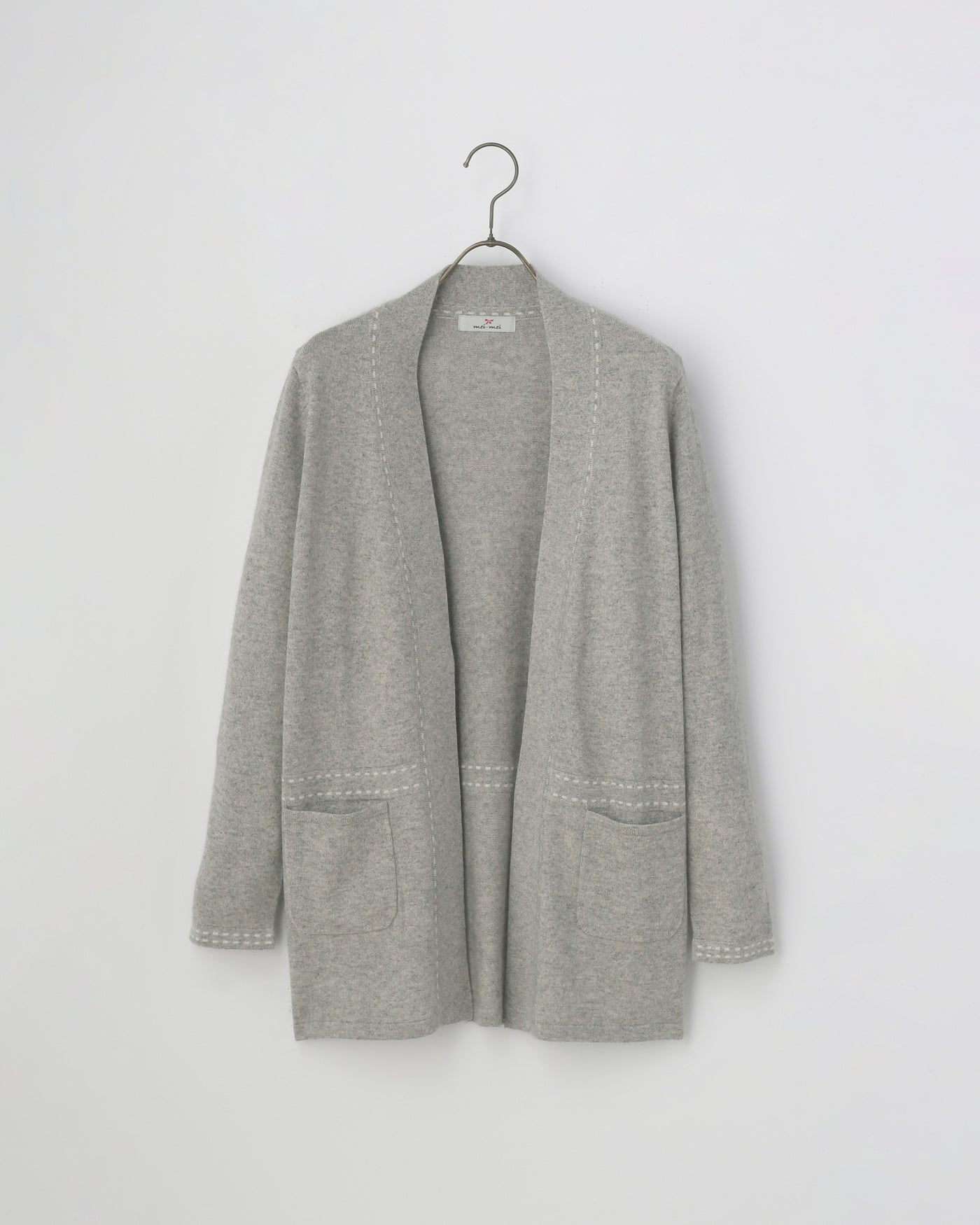 【mei-mei】25シルクカシミヤトップラインカーディガン