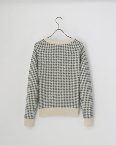 【mei-mei】25シルクカシミヤ千鳥カーディガン