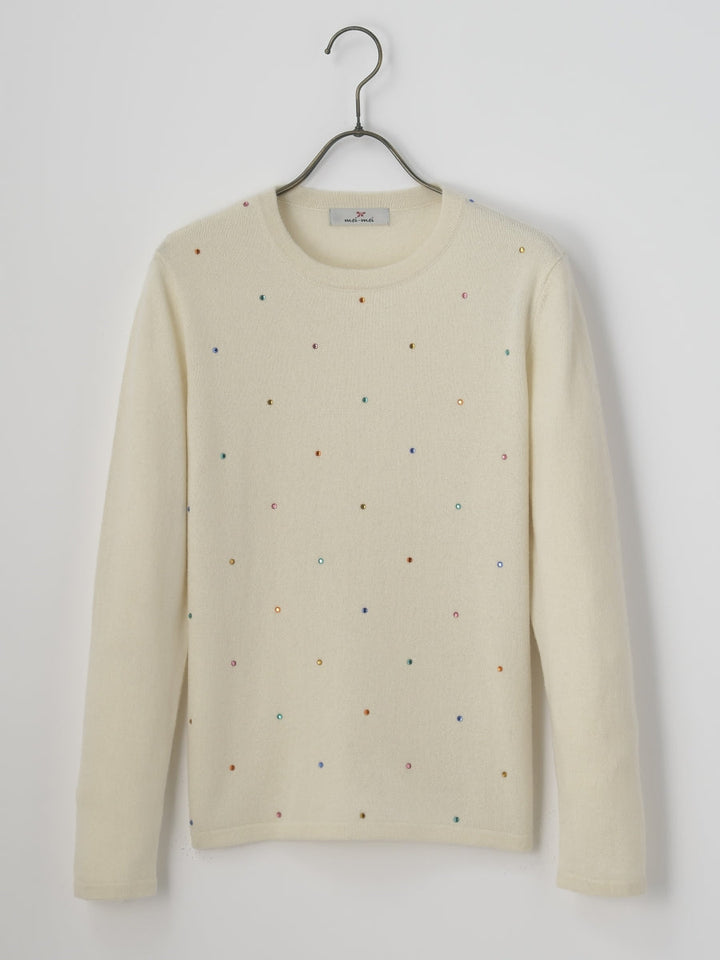 新品　meimei メイメイ　カシミヤ　セーター　ニット　ネイビー　M Lシルク 新品 meimei メイメイ カシミヤ セーター ニット ネイビー M Lシルク