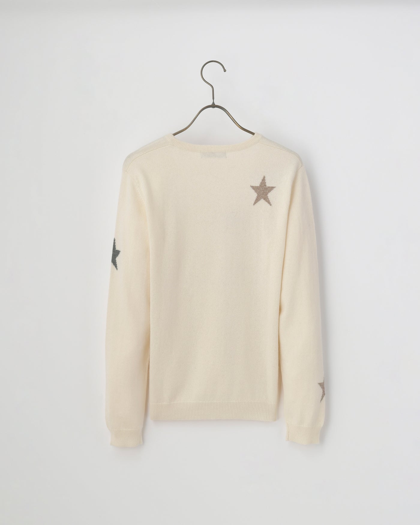 【mei-mei】25シルクカシミヤスターダストクルーネックセーター