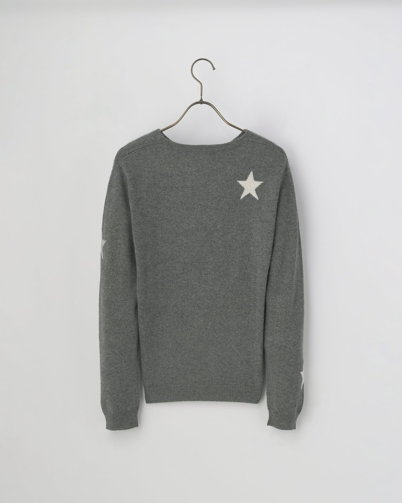 【mei-mei】25シルクカシミヤスターダストクルーネックセーター