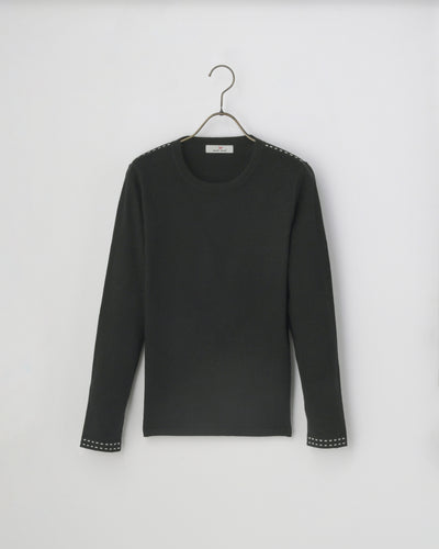 【mei-mei】25シルクカシミヤトップラインセーター