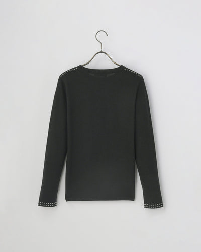 【mei-mei】25シルクカシミヤトップラインセーター