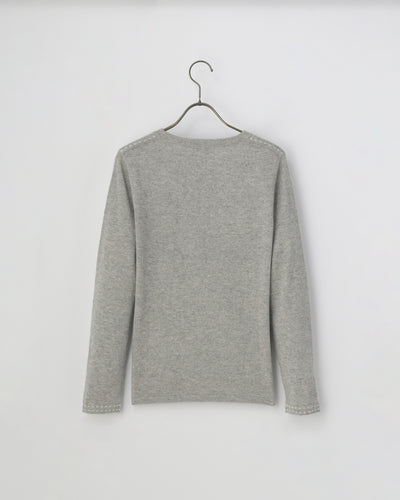 【mei-mei】25シルクカシミヤトップラインセーター