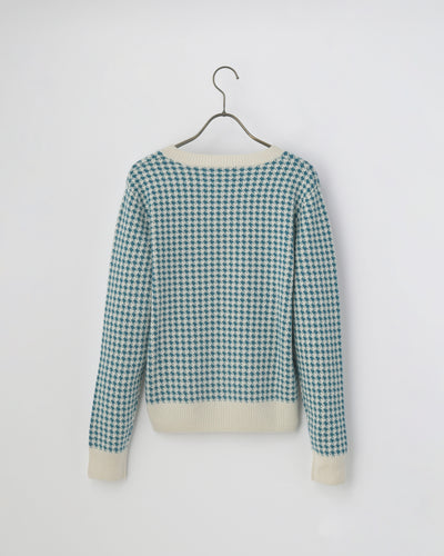 【mei-mei】25シルクカシミヤ千鳥セーター