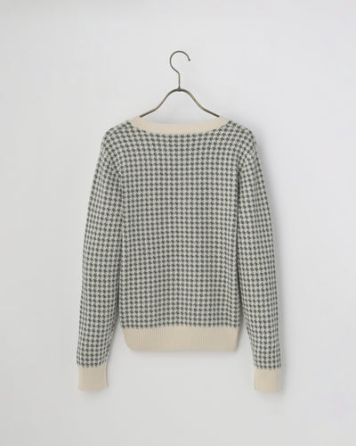 【mei-mei】25シルクカシミヤ千鳥セーター