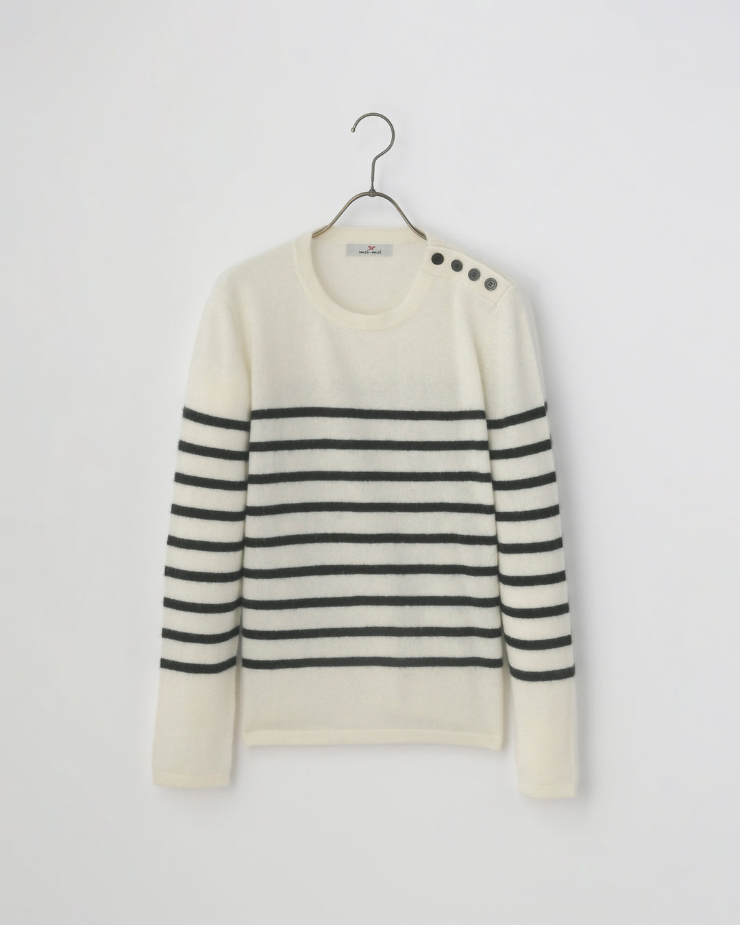 mei-mei】25-26 カシミヤ100％BDクルーネックセーター – プラチナカシミヤ