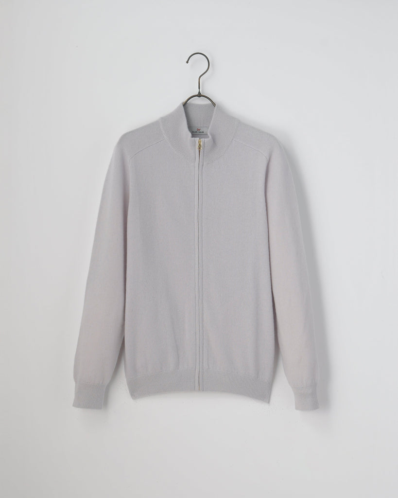 mei-mei】25カシミヤ100％フルジップカーディガン – プラチナカシミヤ