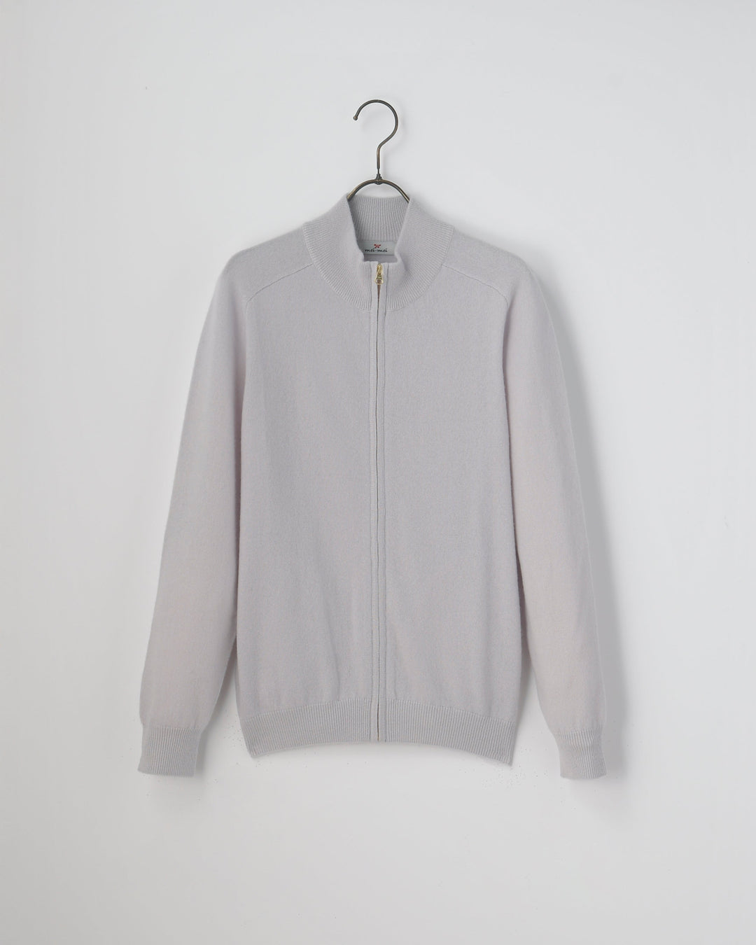 mei-mei】25カシミヤ100％フルジップカーディガン – プラチナカシミヤ