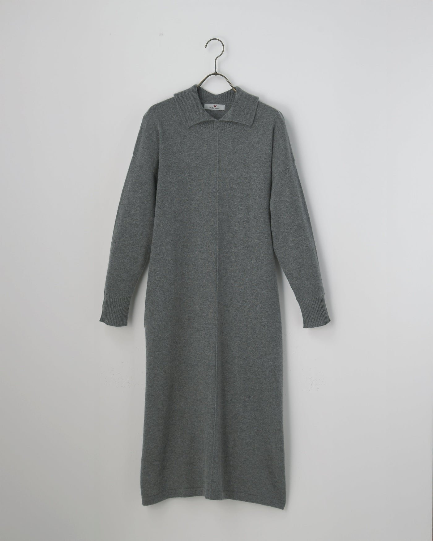 【mei-mei】25カシミヤ100％ロングシルエットワンピース