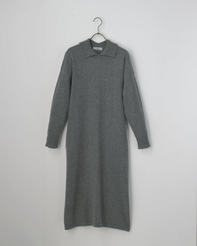 【mei-mei】25カシミヤ100％ロングシルエットワンピース