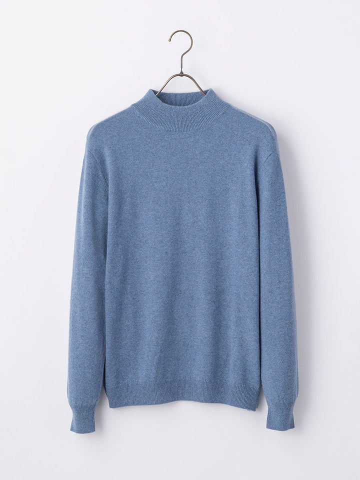 GRABRE】最高級カシミヤ100％ハイネックセーター – プラチナカシミヤ