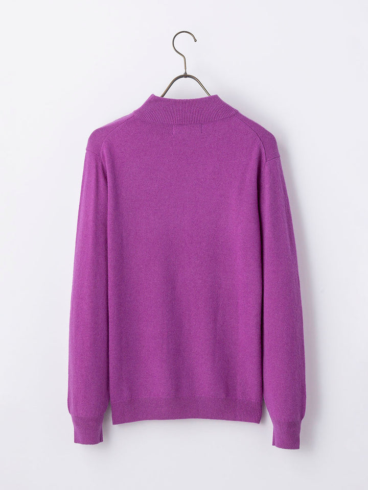 GRABRE】最高級カシミヤ100％ハイネックセーター – プラチナカシミヤ