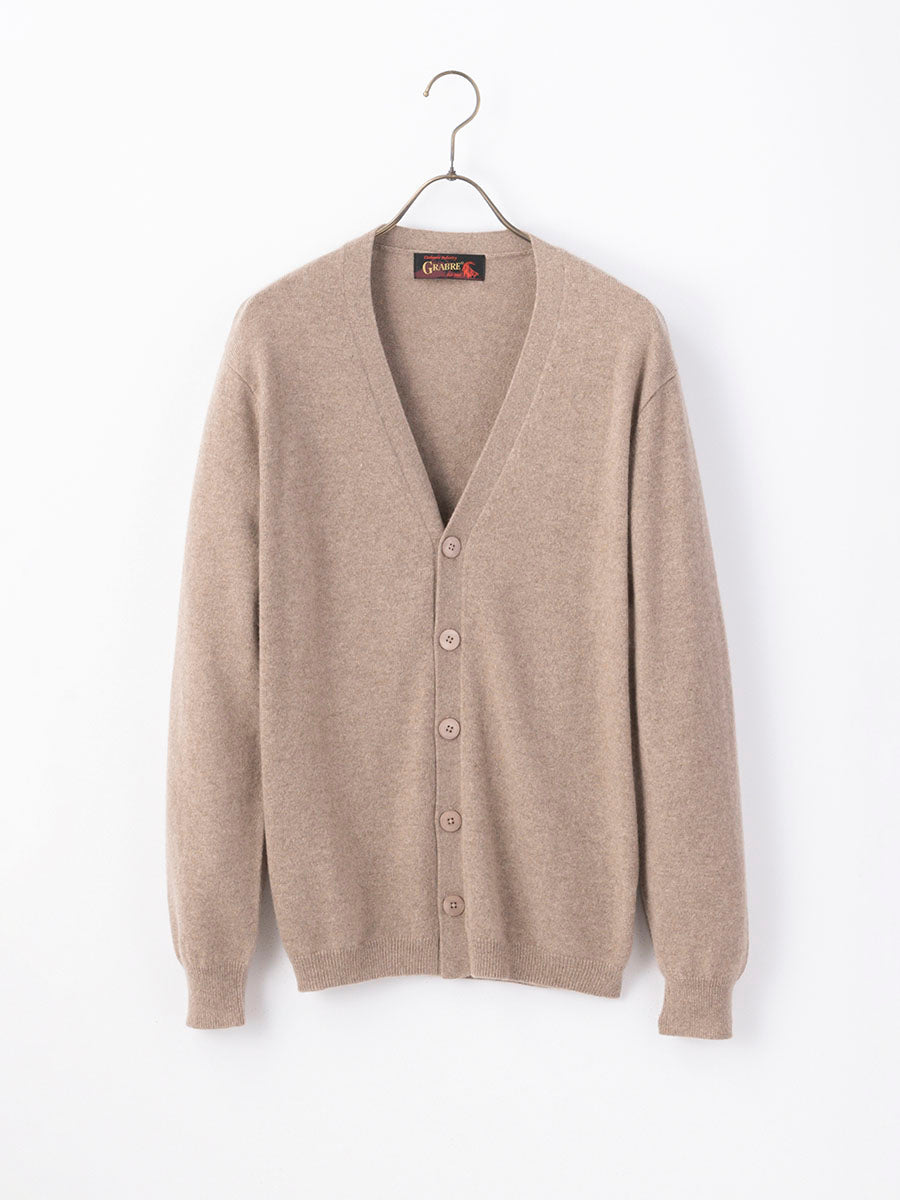 44jgd 新品　Blue ibex カシミヤ100% カーディガン 値下げ可 日本製 カシミヤ100% レディース クルーカーディガン ブルー M