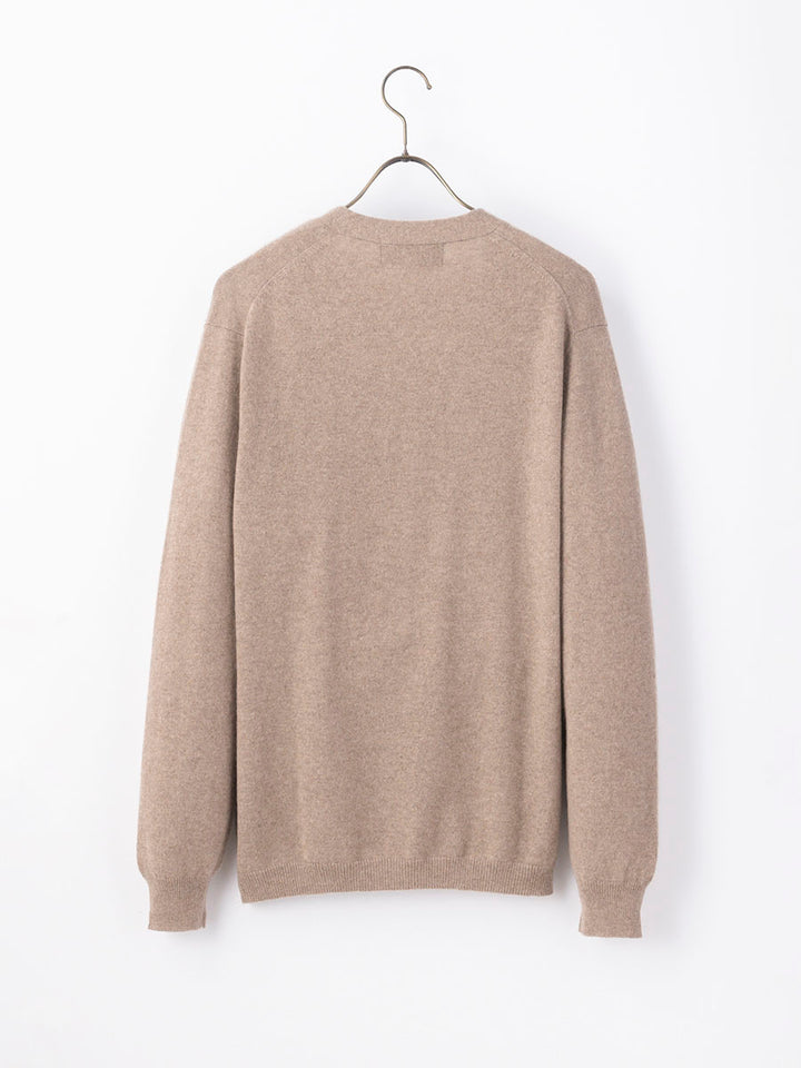 【GRABRE】 カーディガン メンズ/M 最高級 カシミヤ100% シンプル GRABRE／メンズ】最高級カシミヤ100% Vネック – プラチナカシミヤ