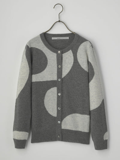 【PLATINUM mei-mei】25カシミヤ100％フォーリングカーディガン