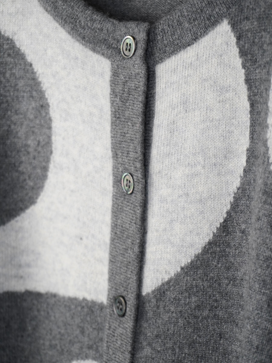 【PLATINUM mei-mei】25カシミヤ100％フォーリングカーディガン