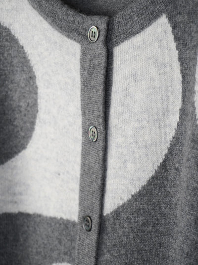 【PLATINUM mei-mei】25カシミヤ100％フォーリングカーディガン