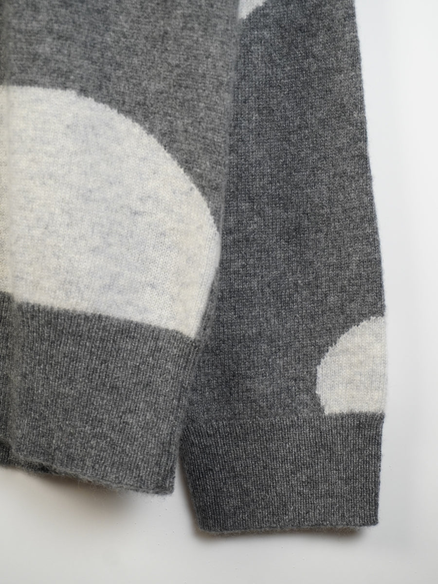 【PLATINUM mei-mei】25カシミヤ100％フォーリングカーディガン