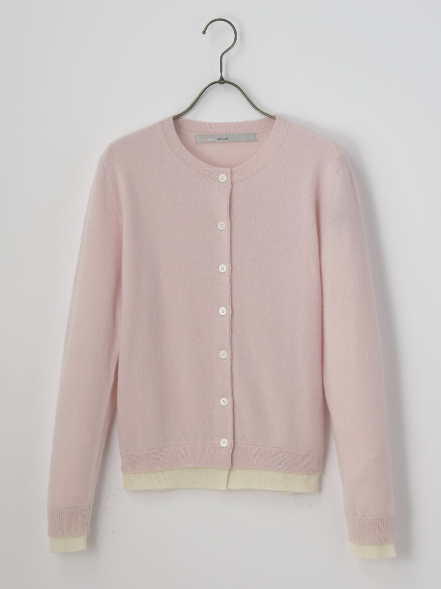 定価99,000円 PLATINUM-MEI-MEI 高級 カシミヤカーディガン PLATINUM mei-mei】25-26 カシミヤ100％カイトジップアップ