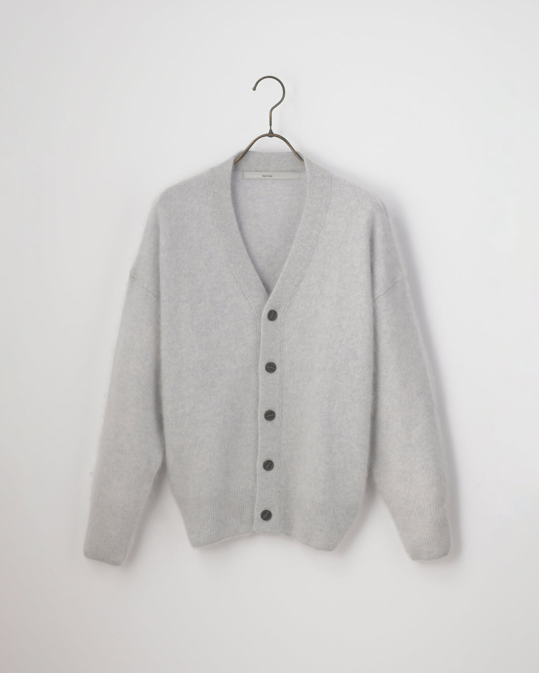 カシミヤ ミンク カーディガン PLATINUM mei-mei】25-26 カシミヤ100％ミンク加工カーディガン