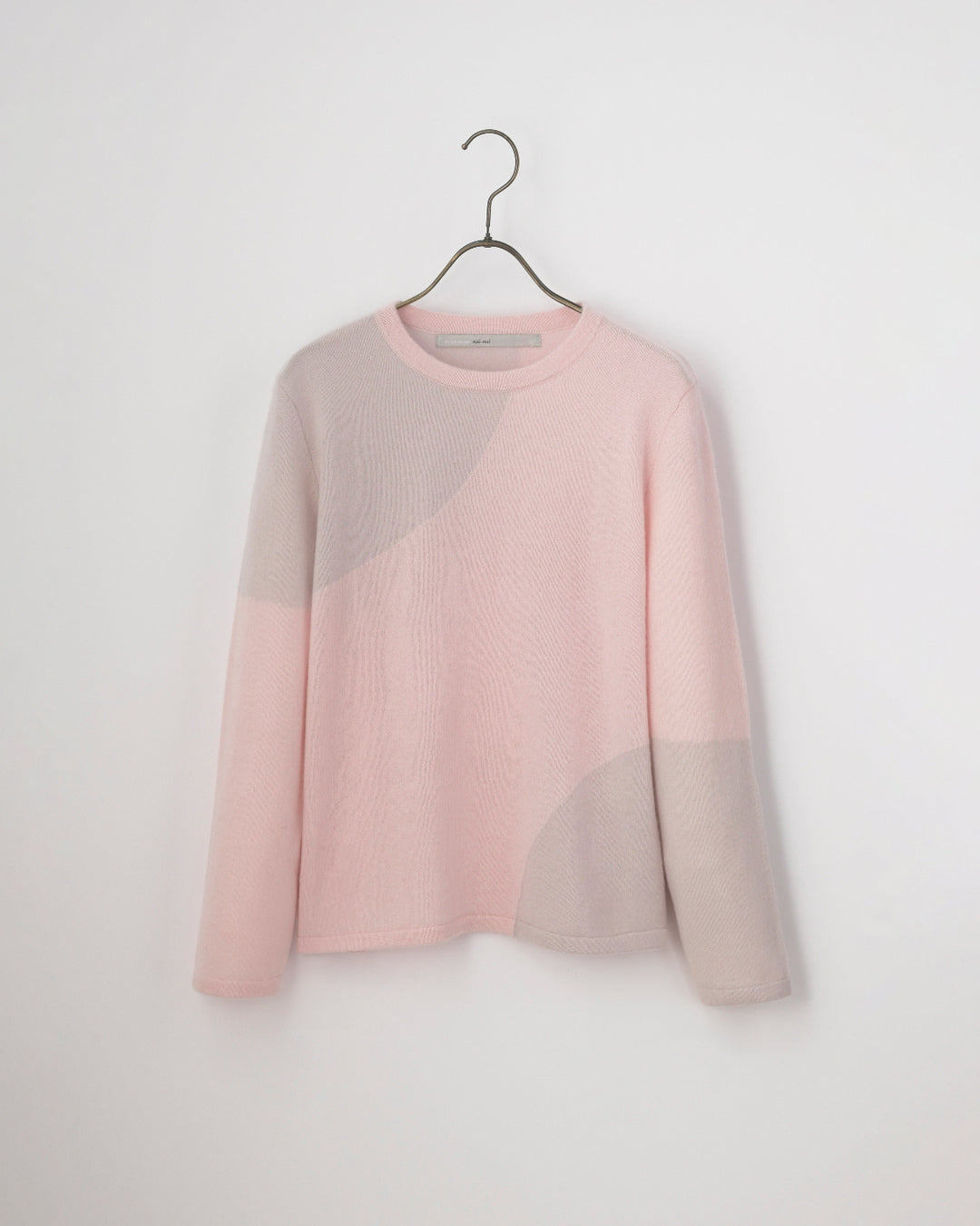 BEAMS - 1回のみ着用　mei-mei PLATINUM カシミヤ 長袖 クルーネック PLATINUM mei-mei25-26 カシミヤ100％アートペイントクルーネック