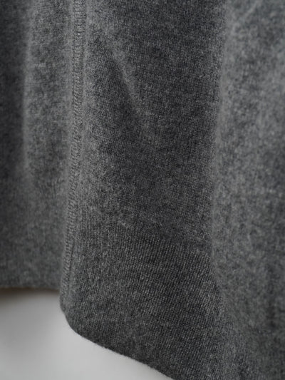 【PLATINUM mei-mei】25カシミヤ100％リバーシブルジップアップカーディガン